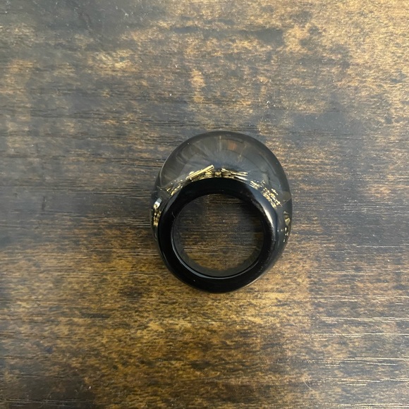 Louis Vuitton Inclusion ring, black and gold, size L - Picture 3 of 5
